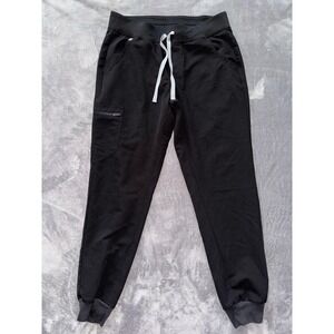 FIGS Zamora Jogger Scrub Pants Comfortable‎ Stretch Workwear Black Size M